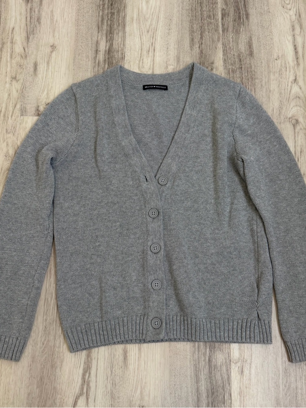 Brandy Melville Knit Cardigan Gray Size S